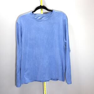GAP Blue Long Sleeve T Shirt Size L Soft Lightweight Casual Layering Top